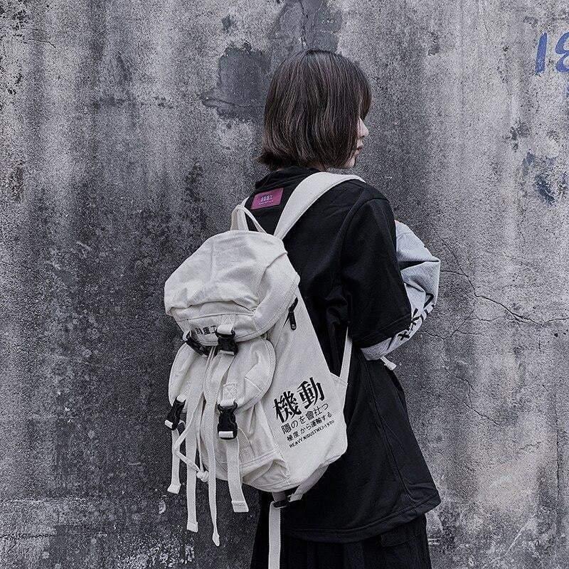 Trendy Harajuku Street Backpack -  urban backpack - Versatile Harajuku Backpack for Urban Adventures - View 6