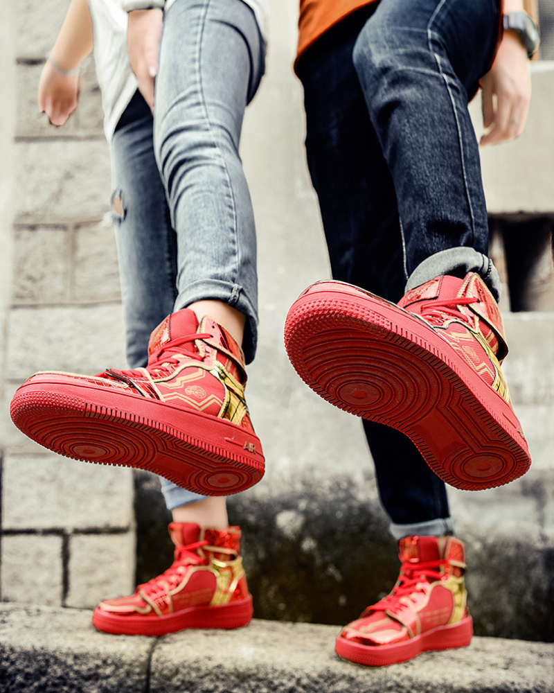 Trendy High-Top Platform Sneakers -  techwear fashion - Trendy High-Top Platform Sneakers for Modern Looks - View 6