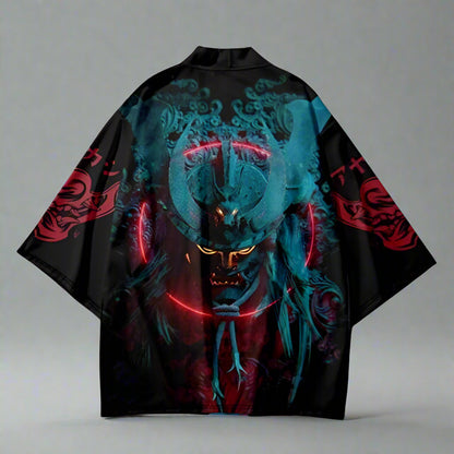 Trendy Japanese Haori - stylish haori - Trendy Japanese Haori with Samurai Print - View 2