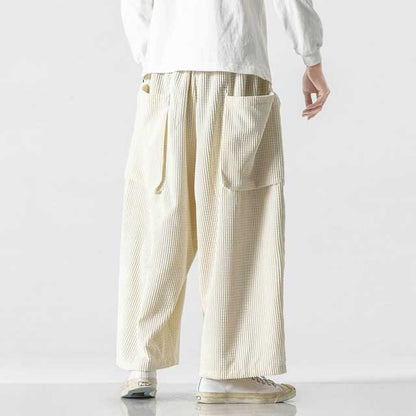 Trendy Japanese Utility Trousers - loose fit cargo pants - Trendy Japanese Cargo Pants with Ample Storage - View 9