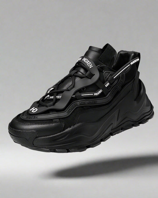Trendy Mesh Platform Kicks - functional techwear shoes - Trendy Mesh Platform Shoes for Modern Techwear Style - Main view
