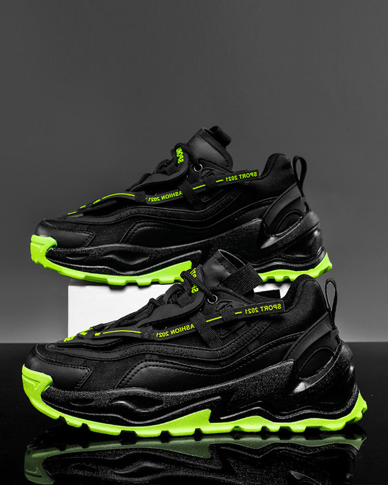Trendy Mesh Platform Kicks -  mesh sneakers - Trendy Mesh Platform Shoes for Modern Techwear Style - View 4
