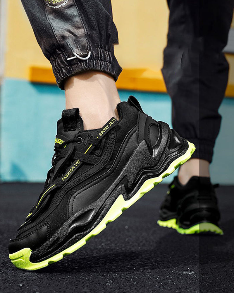 Trendy Mesh Platform Kicks -  modern style - Trendy Mesh Platform Shoes for Modern Techwear Style - View 5