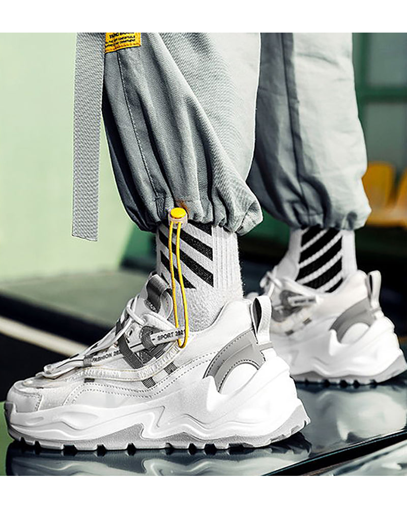 Trendy Mesh Platform Kicks -  stylish comfort shoes - Trendy Mesh Platform Shoes for Modern Techwear Style - View 7