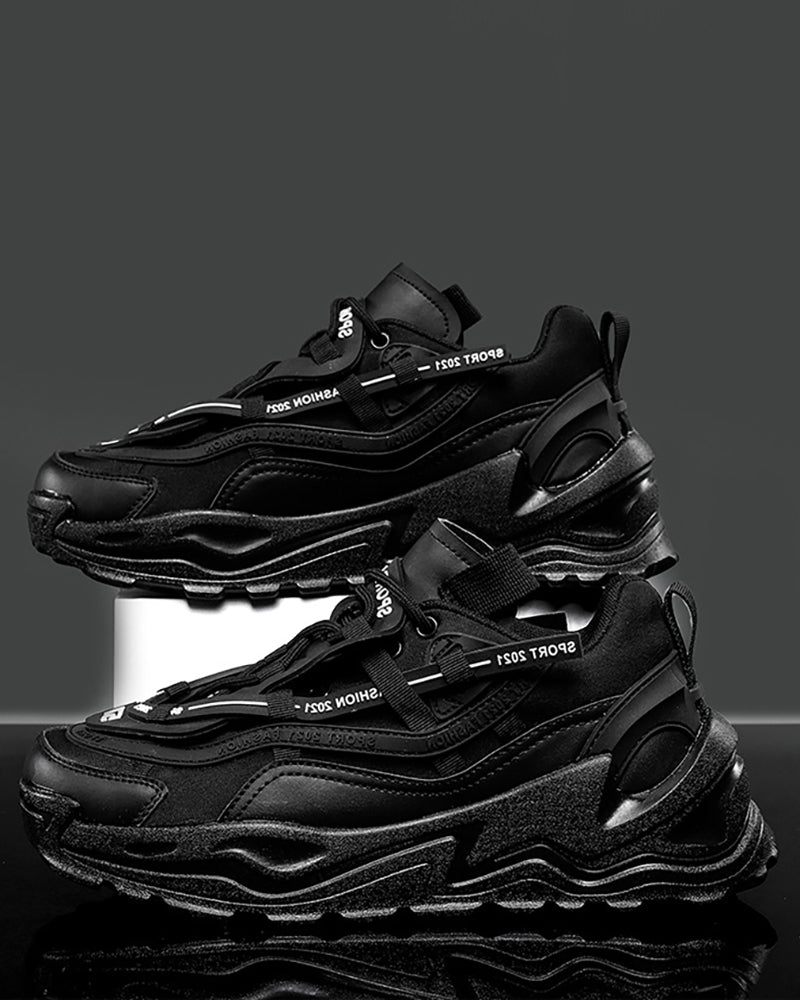 Trendy Mesh Platform Kicks - techwear shoes - Trendy Mesh Platform Shoes for Modern Techwear Style - View 2