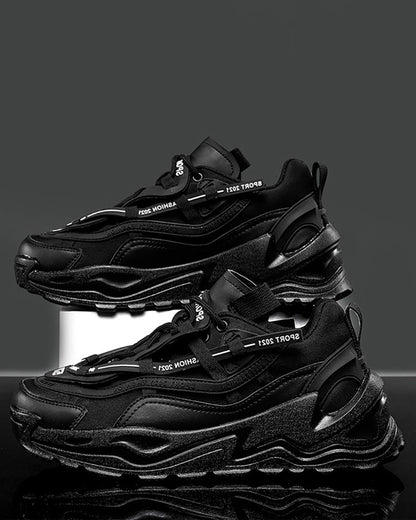 Trendy Mesh Platform Kicks - techwear shoes - Trendy Mesh Platform Shoes for Modern Techwear Style - View 2
