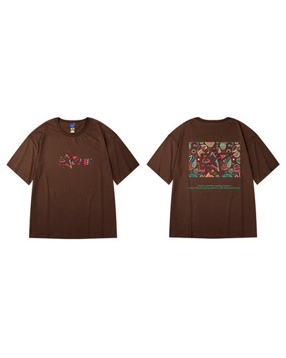 Trendy Paisley Oversized Tee -  comfortable oversized t-shirt - Trendy Oversized Paisley T-Shirt for Effortless Style - View 11
