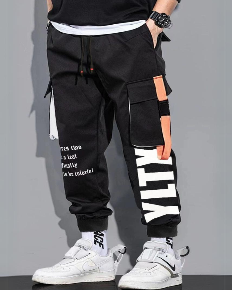 Trendy Plus Size Cargo Pants - cargo pants - Trendy Plus Size Cargo Pants for Urban Adventures - Main view