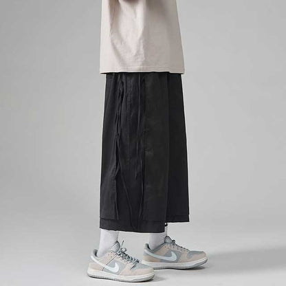 Trendy Relaxed Hakama Trousers -  ankle length - Trendy Relaxed Hakama Trousers for Everyday Wear - View 3