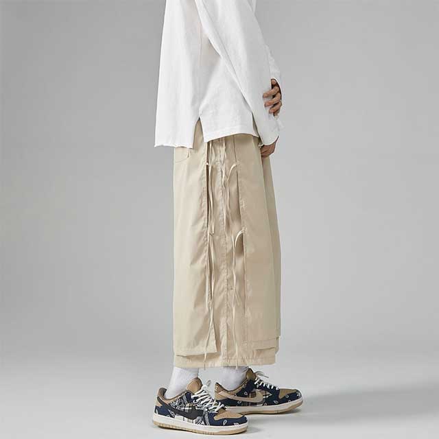 Trendy Relaxed Hakama Trousers - Japanese pants - Trendy Relaxed Hakama Trousers for Everyday Wear - View 2