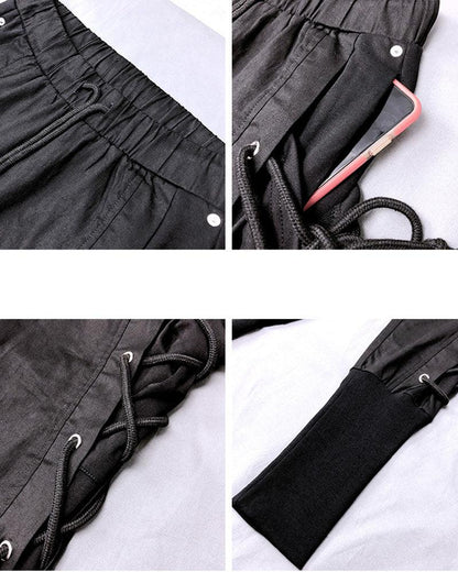 Trendy Side-Draw Jogger Pants -  streetwear - Trendy Jogger Pants with Adjustable Side Drawstrings - View 7