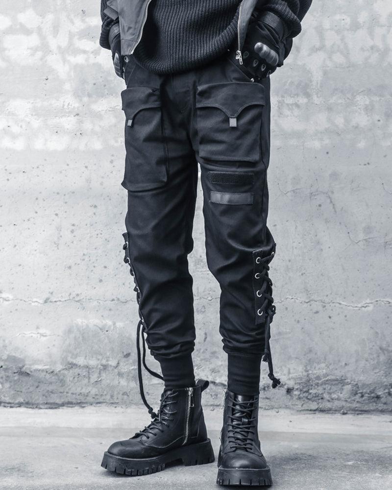 Trendy Slim Fit Cargo Pants - BEST SELLERS - Trendy Slim Fit Cargo Pants in Classic Black - Main view