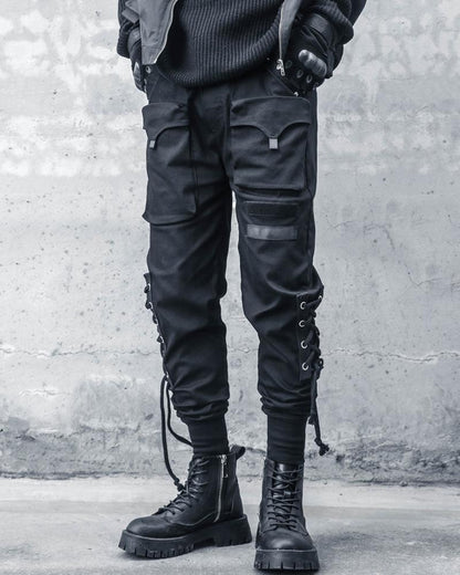 Trendy Slim Fit Cargo Pants - BEST SELLERS - Trendy Slim Fit Cargo Pants in Classic Black - Main view