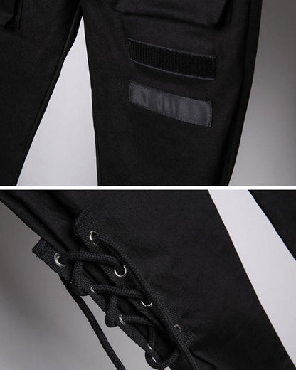 Trendy Slim Fit Cargo Pants - cargo pants - Trendy Slim Fit Cargo Pants in Classic Black - View 10