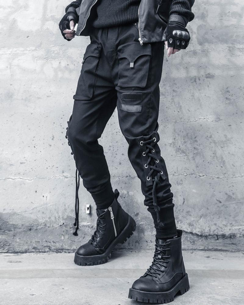 Trendy Slim Fit Cargo Pants - cargo pants - Trendy Slim Fit Cargo Pants in Classic Black - View 2