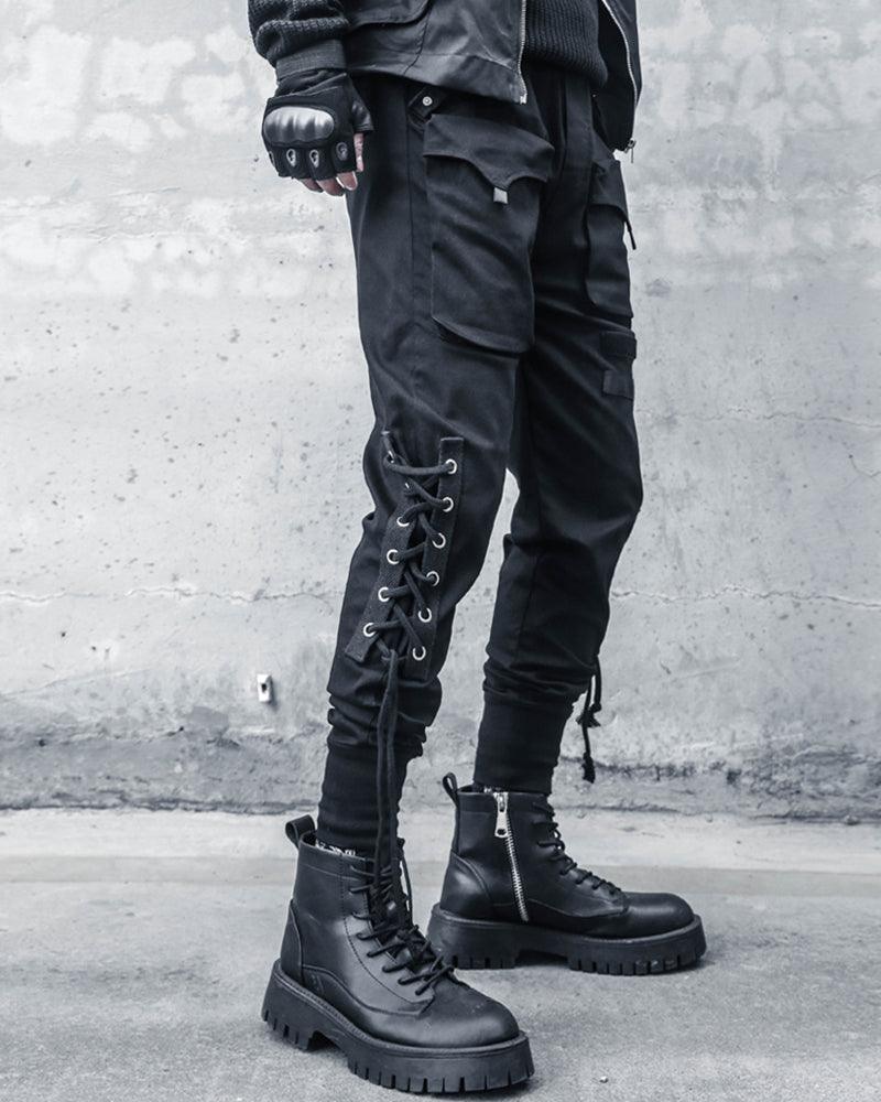 Trendy Slim Fit Cargo Pants -  comfortable cargo pants - Trendy Slim Fit Cargo Pants in Classic Black - View 5