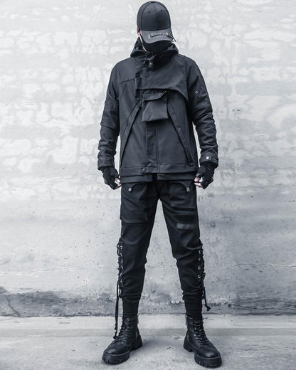 Trendy Slim Fit Cargo Pants -  slim fit - Trendy Slim Fit Cargo Pants in Classic Black - View 6