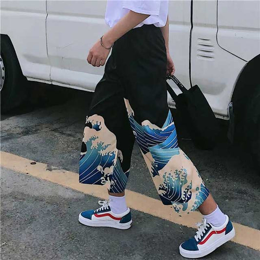Trendy Tokyo Street Pants - comfortable street pants - Trendy Unisex Wide-Leg Tokyo Street Pants - Main view