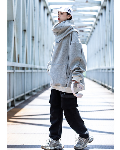 Trendy Turtleneck Hoodie for All -  layering clothing - Trendy Turtleneck Hoodie for Everyday Style - View 11
