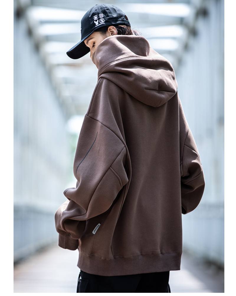 Trendy Turtleneck Hoodie for All -  techwear - Trendy Turtleneck Hoodie for Everyday Style - View 6