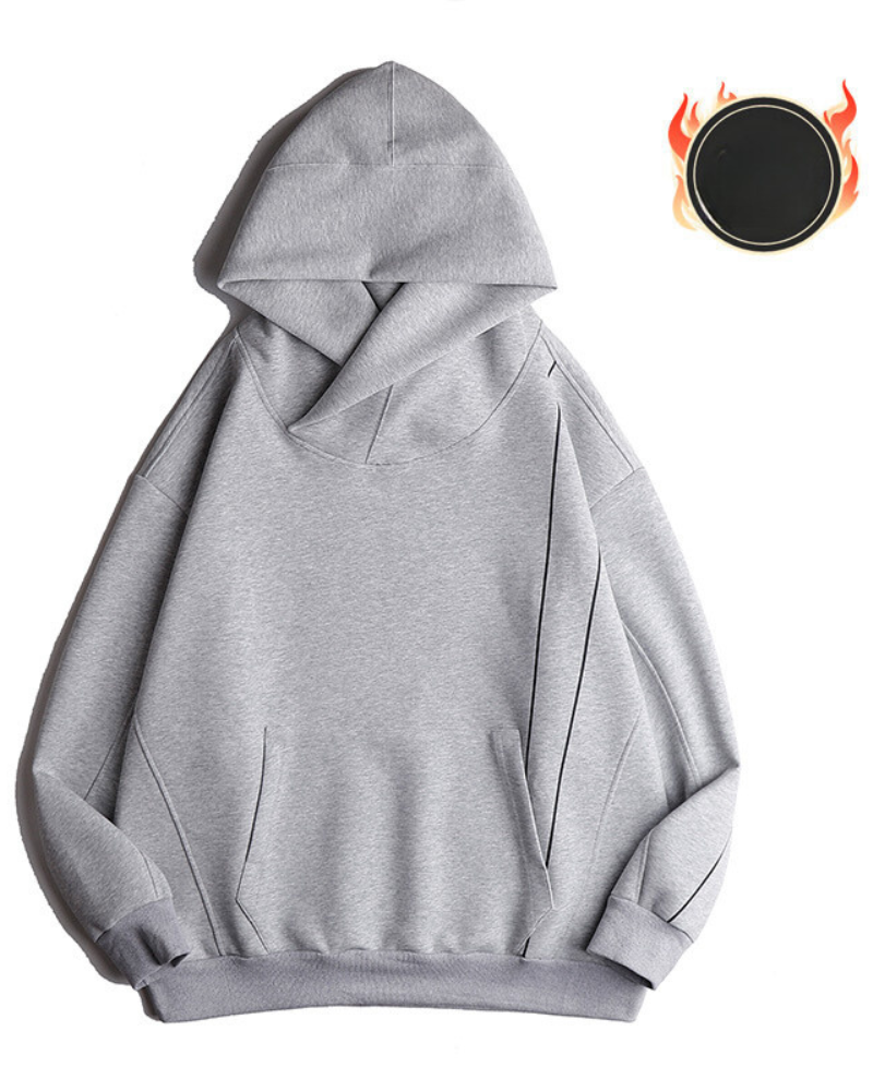 Trendy Turtleneck Hoodie for All - urban techwear hoodie - Trendy Turtleneck Hoodie for Everyday Style - View 16