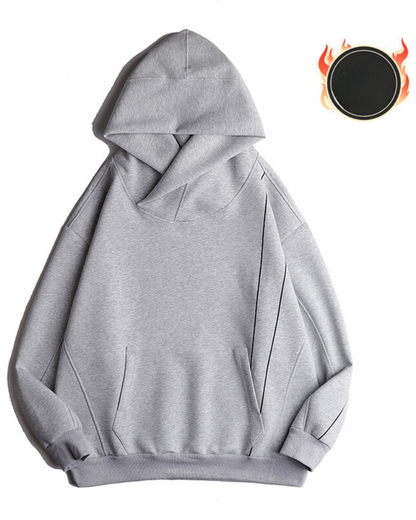 Trendy Turtleneck Hoodie for All - urban techwear hoodie - Trendy Turtleneck Hoodie for Everyday Style - View 16