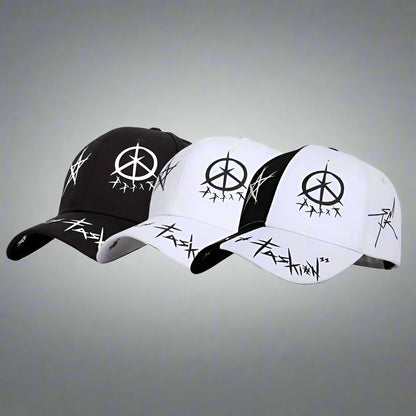 Trendy Two-Tone Cap -  bunny motif - Trendy Two-Tone Cap with Unique Bunny Design - View 4