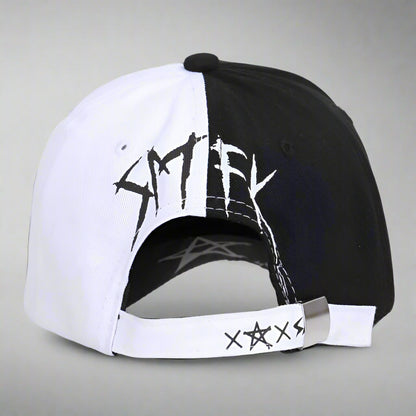 Trendy Two-Tone Cap -  comfortable fabric cap - Trendy Two-Tone Cap with Unique Bunny Design - View 5