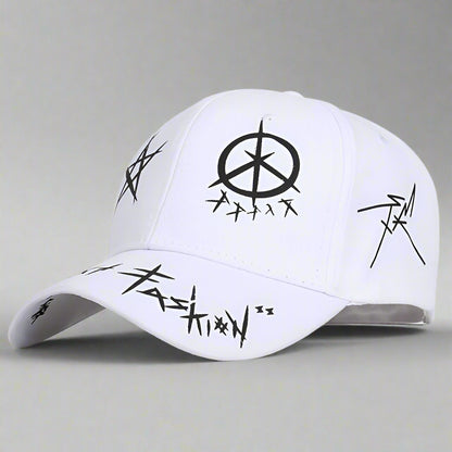 Trendy Two-Tone Cap - two-tone cap - Trendy Two-Tone Cap with Unique Bunny Design - View 2