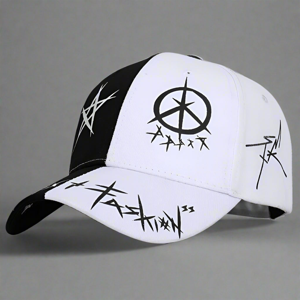 Trendy Two-Tone Cap -  unisex cap - Trendy Two-Tone Cap with Unique Bunny Design - View 7