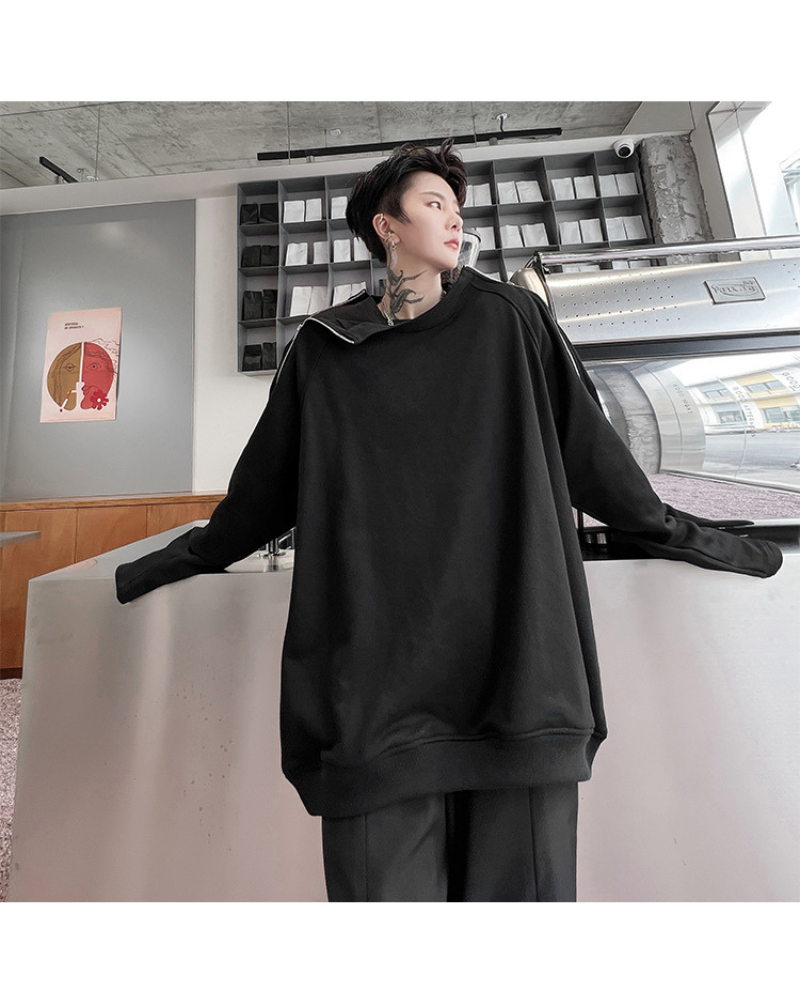 Trendy Zip-Up Street  Sweatshirt -  comfortable fabric - Trendy Zip-Up Street Sweatshirt for Casual Style - View 5