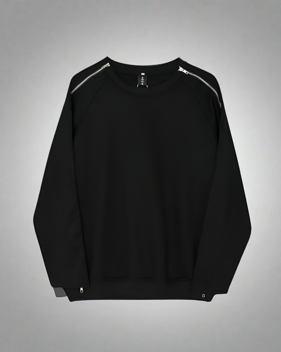 Trendy Zip-Up Street  Sweatshirt -  relaxed fit - Trendy Zip-Up Street Sweatshirt for Casual Style - View 8
