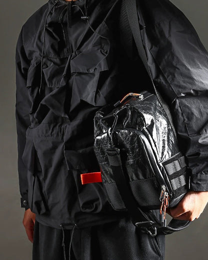 Ultimate Adventure Sling Bag -  black bag - Soft Techwear Sling Bag for Urban Adventures - View 3