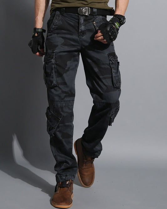 Ultimate Black Camo Cargo Pants - black camo - Stylish Black Camo Cargo Pants for Everyday Wear - Main view