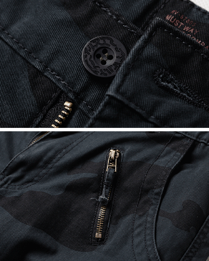 Ultimate Black Camo Cargo Pants -  futuristic - Stylish Black Camo Cargo Pants for Everyday Wear - View 5