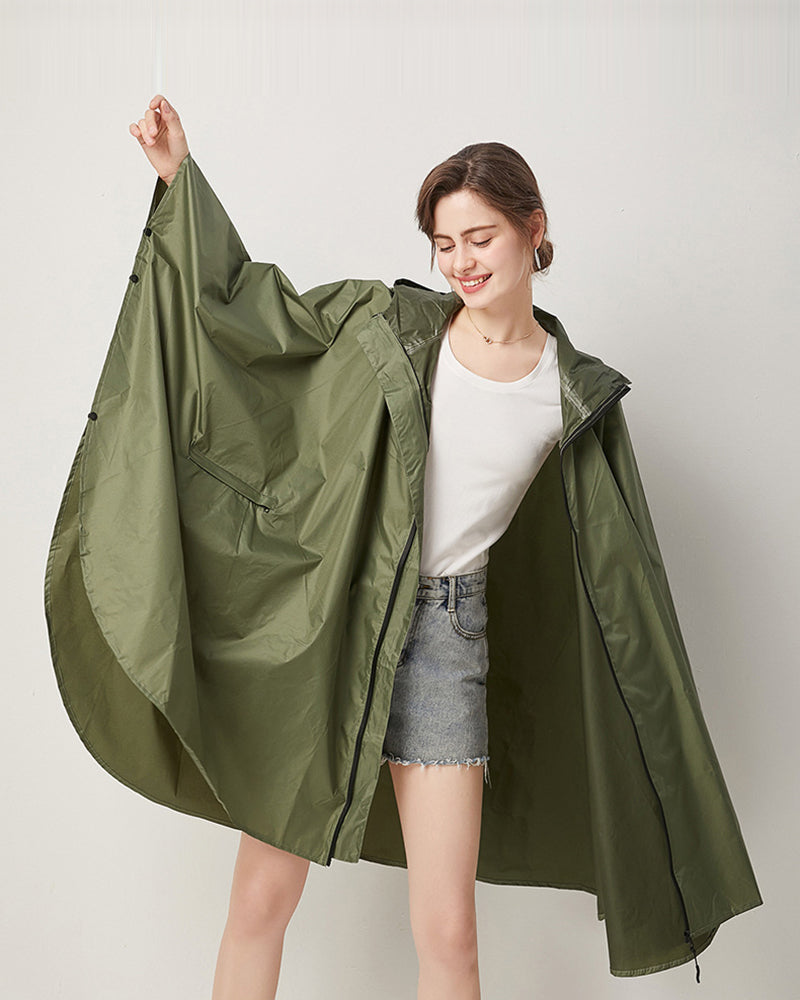 Ultra-Light Rain Poncho -  techwear poncho - Ultra-Light Rain Poncho for Streetwear Style - View 7