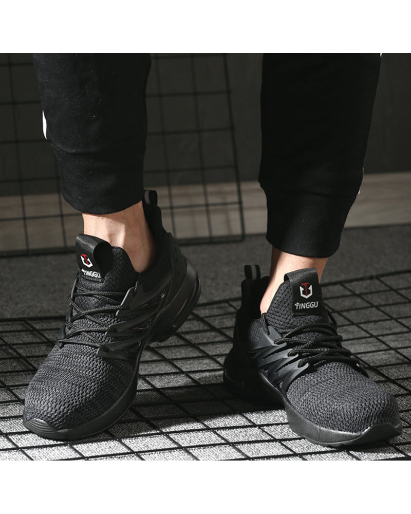 Ultra-Lightweight Breathable Knit Sneakers - functional techwear shoes - Ultra-Lightweight Breathable Knit Sneakers for Everyday Wear - View 7