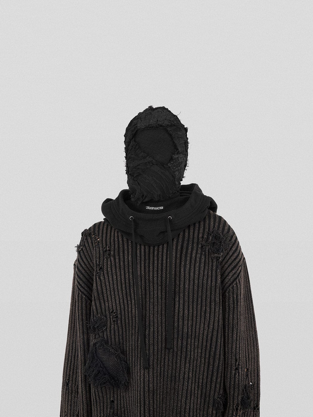 Underwater Demon Balaclava Hood -  hats with horns - Striking Underwater Demon Balaclava Hood with Horns - View 4