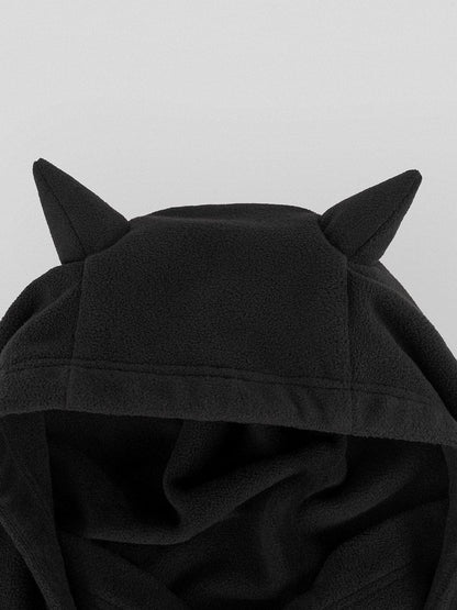 Underwater Demon Balaclava Hood -  unique winter accessories - Striking Underwater Demon Balaclava Hood with Horns - View 6