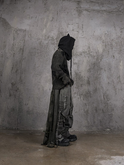 Underwater Demon Balaclava Hood -  winter gear - Striking Underwater Demon Balaclava Hood with Horns - View 14