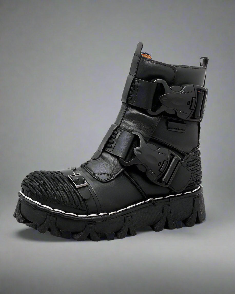 Unisex Buckle Techwear Motorcycle Boots - BEST SELLERS - Unisex Buckle Techwear Motorcycle Boots for Adventurers - Main view