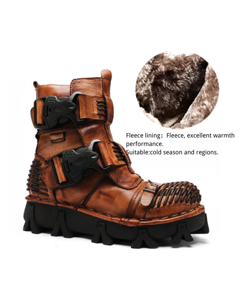 Unisex Buckle Techwear Motorcycle Boots - BEST SELLERS - Unisex Buckle Techwear Motorcycle Boots for Adventurers - View 15