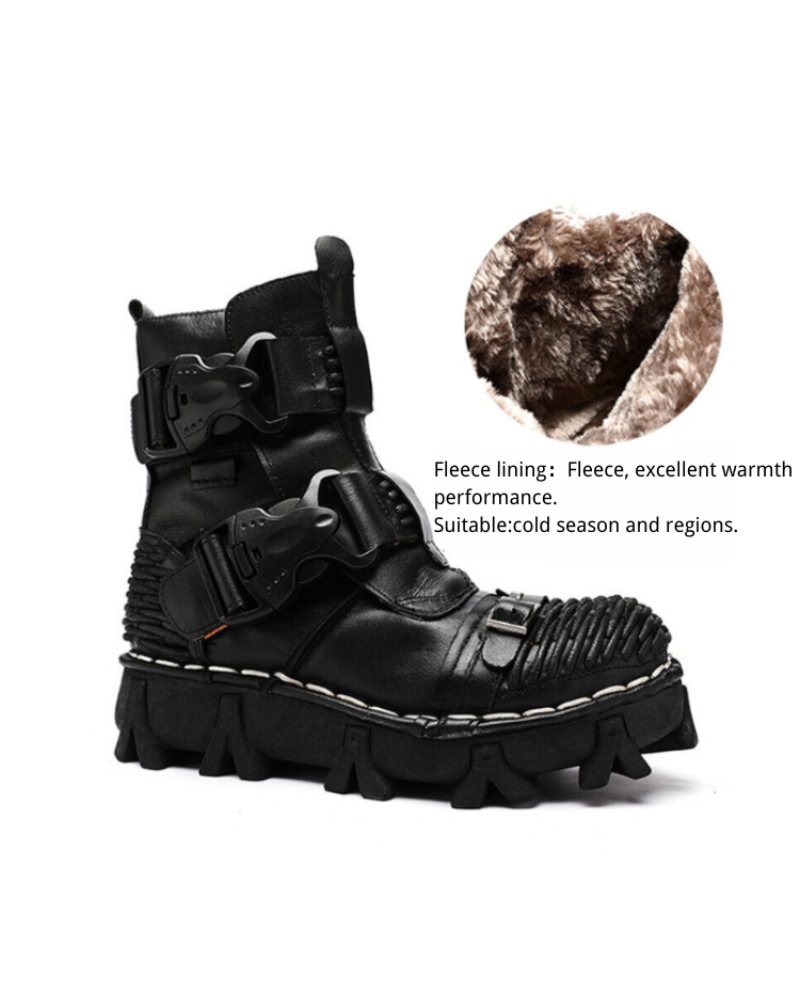 Unisex Buckle Techwear Motorcycle Boots -  comfortable riding boots - Unisex Buckle Techwear Motorcycle Boots for Adventurers - View 12