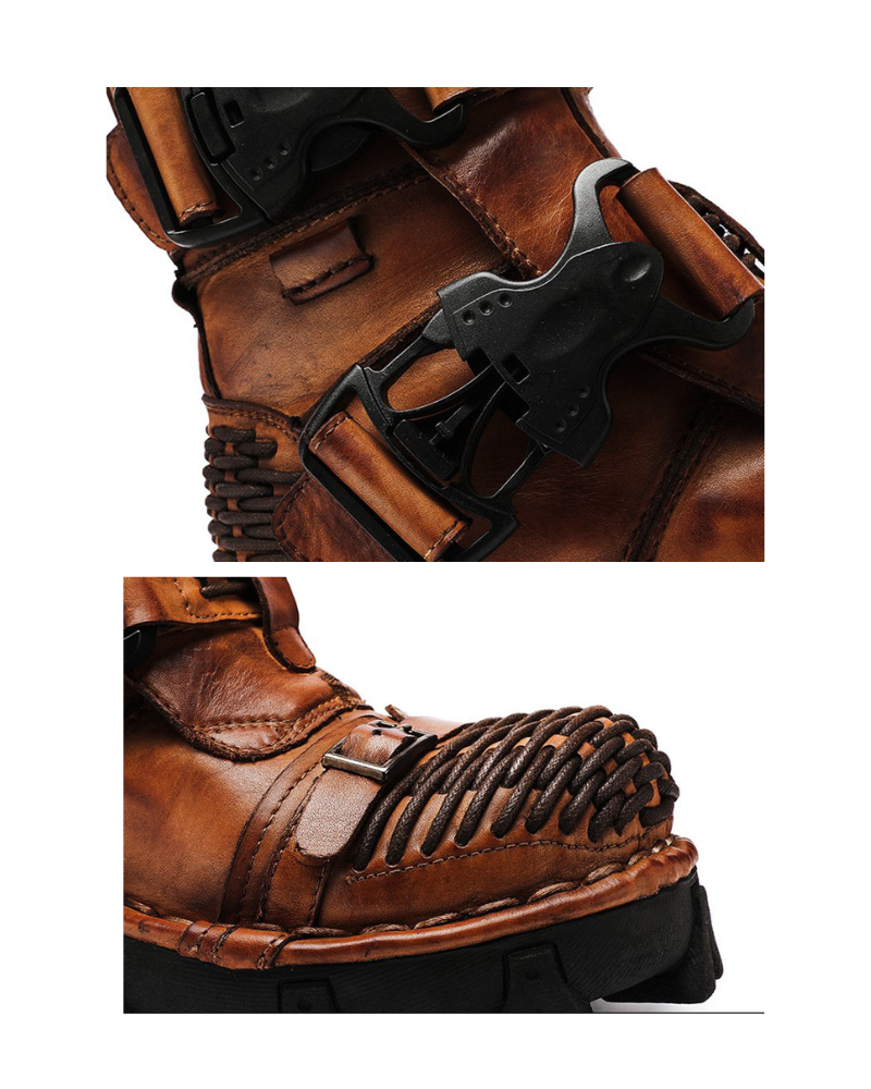 Unisex Buckle Techwear Motorcycle Boots -  comfortable riding boots - Unisex Buckle Techwear Motorcycle Boots for Adventurers - View 19