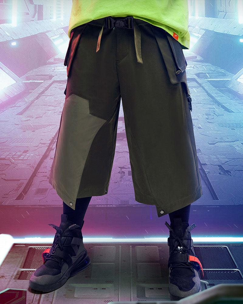 Unisex Cyberpunk Ninja Pants - cyberpunk pants - Stylish Unisex Cyberpunk Ninja Pants for Streetwear - Main view