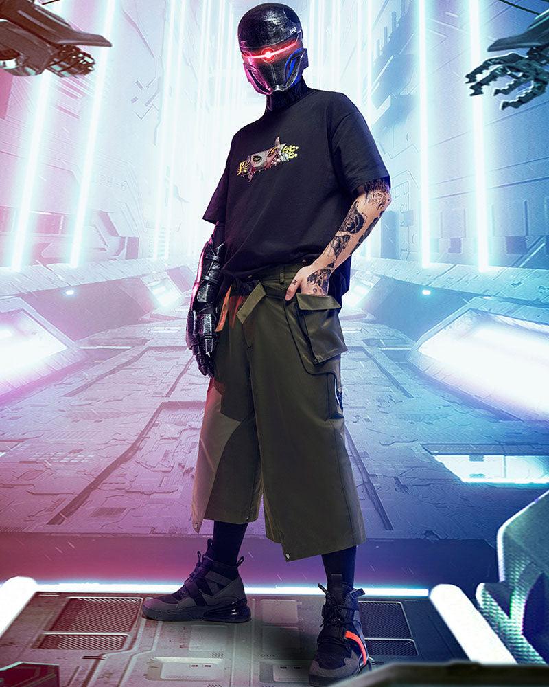 Unisex Cyberpunk Ninja Pants - futuristic samurai pants - Stylish Unisex Cyberpunk Ninja Pants for Streetwear - View 10