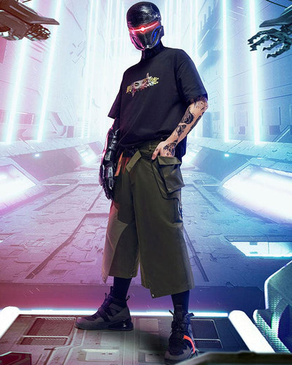 Unisex Cyberpunk Ninja Pants - futuristic samurai pants - Stylish Unisex Cyberpunk Ninja Pants for Streetwear - View 10