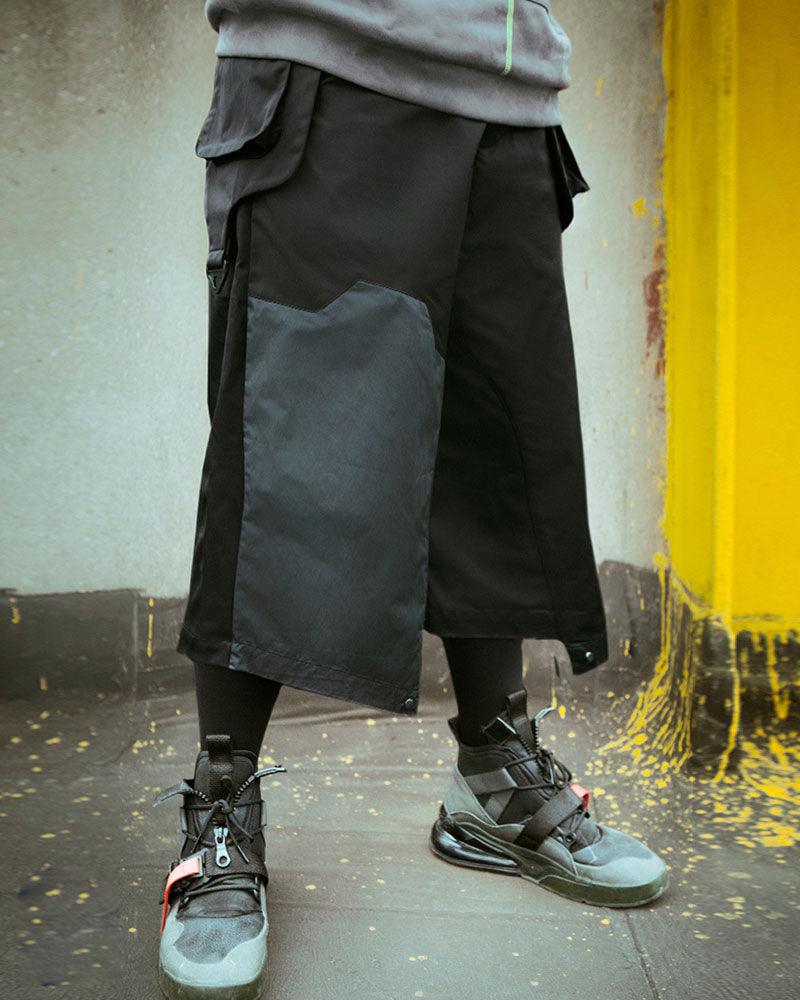 Unisex Cyberpunk Ninja Pants - futuristic samurai pants - Stylish Unisex Cyberpunk Ninja Pants for Streetwear - View 2