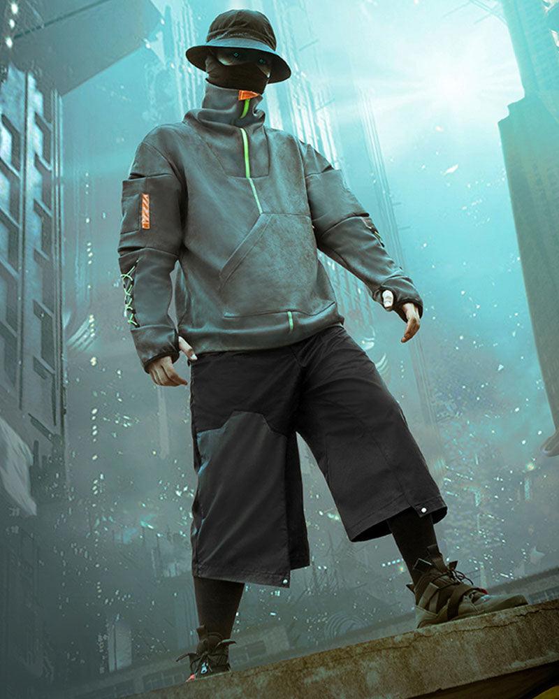 Unisex Cyberpunk Ninja Pants -  samurai socks - Stylish Unisex Cyberpunk Ninja Pants for Streetwear - View 5