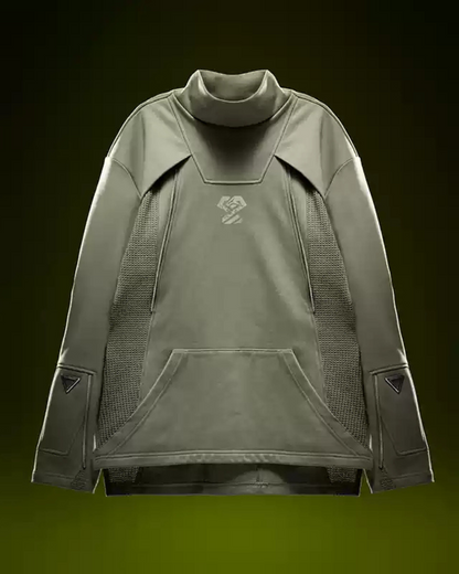 Unisex Cyberpunk Turtleneck Sweatshirt - futuristic fashion - Unisex Cyberpunk Turtleneck Sweatshirt for Modern Style - View 11